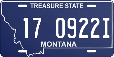 MT license plate 170922I
