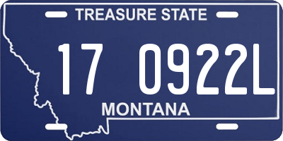 MT license plate 170922L
