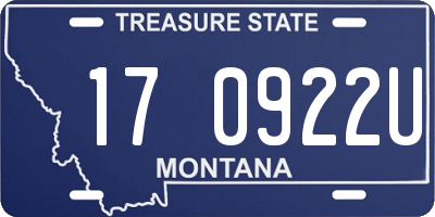 MT license plate 170922U