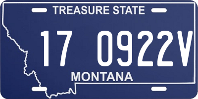 MT license plate 170922V