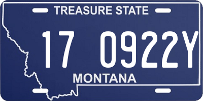 MT license plate 170922Y