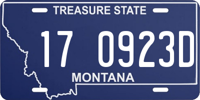 MT license plate 170923D