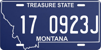 MT license plate 170923J
