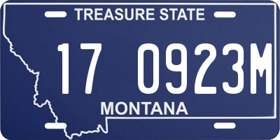 MT license plate 170923M