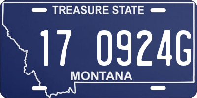 MT license plate 170924G