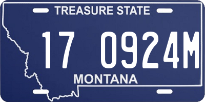 MT license plate 170924M