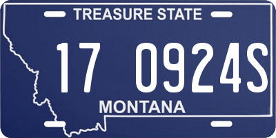 MT license plate 170924S