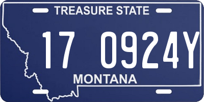 MT license plate 170924Y