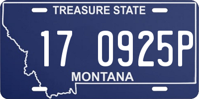 MT license plate 170925P