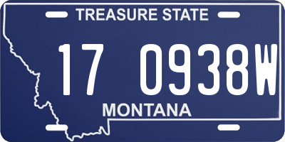 MT license plate 170938W