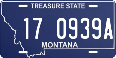 MT license plate 170939A