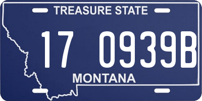 MT license plate 170939B