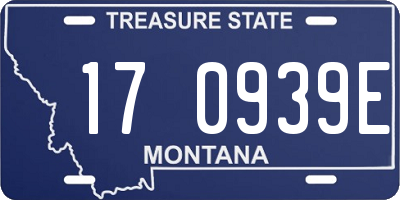 MT license plate 170939E