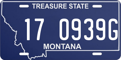 MT license plate 170939G