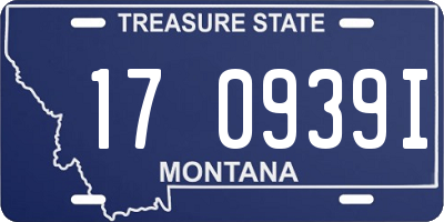 MT license plate 170939I
