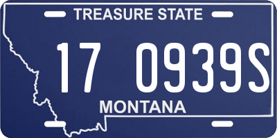 MT license plate 170939S