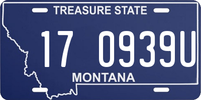 MT license plate 170939U