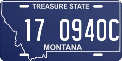 MT license plate 170940C