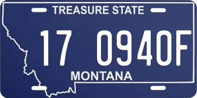 MT license plate 170940F