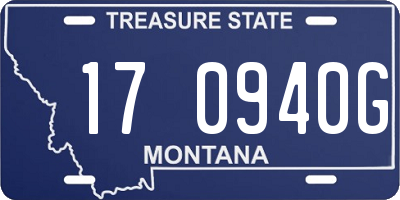MT license plate 170940G