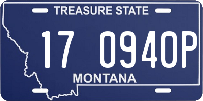 MT license plate 170940P