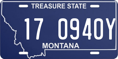 MT license plate 170940Y