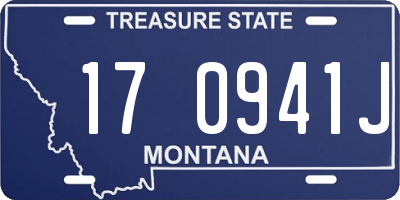 MT license plate 170941J