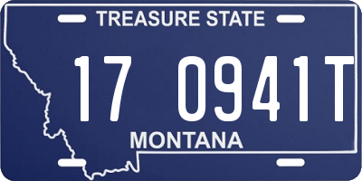 MT license plate 170941T