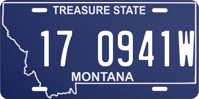 MT license plate 170941W