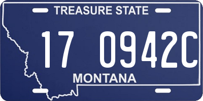 MT license plate 170942C