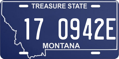 MT license plate 170942E