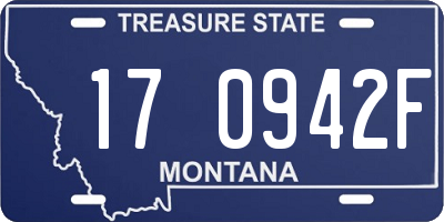 MT license plate 170942F