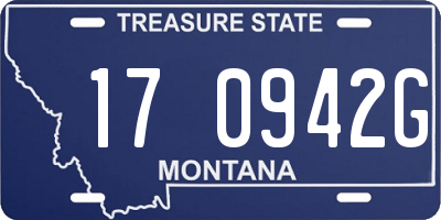 MT license plate 170942G