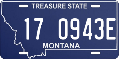 MT license plate 170943E