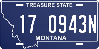 MT license plate 170943N