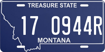 MT license plate 170944R