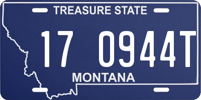 MT license plate 170944T