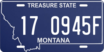MT license plate 170945F