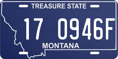 MT license plate 170946F
