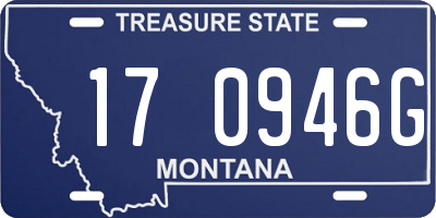 MT license plate 170946G