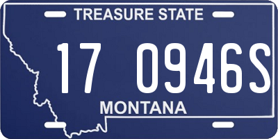 MT license plate 170946S