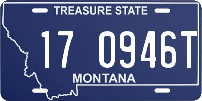 MT license plate 170946T