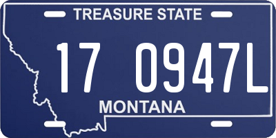 MT license plate 170947L
