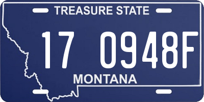 MT license plate 170948F