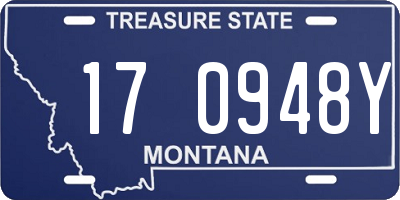 MT license plate 170948Y
