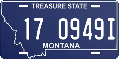 MT license plate 170949I