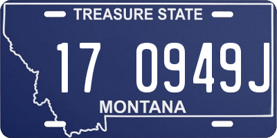MT license plate 170949J