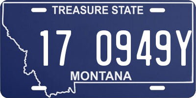 MT license plate 170949Y