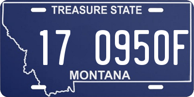 MT license plate 170950F