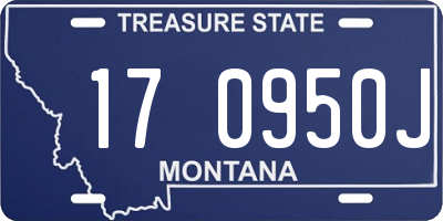 MT license plate 170950J
